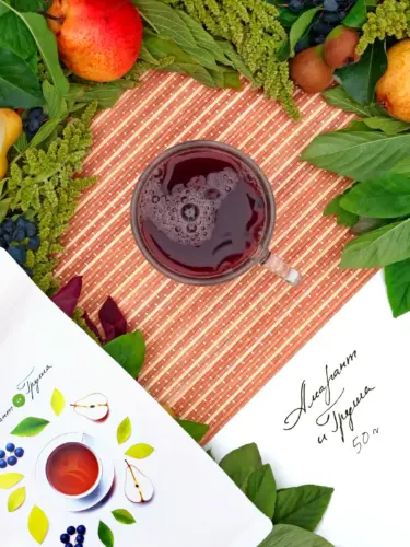 Амарант и Груша - зеленый амарантовый чай с грушей и барбарисом, 50 г, Amarantea